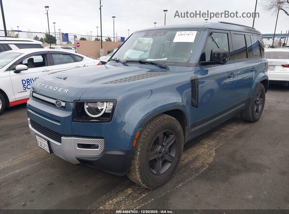 SALEJ7EX3P2220838 2023 LAND ROVER DEFENDER Синий Передняя левая четверть