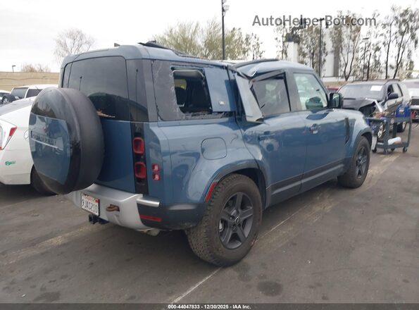 SALEJ7EX3P2220838 2023 LAND ROVER DEFENDER Синий Задняя правая четверть