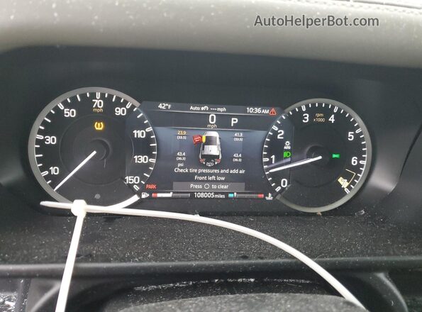 SALEK7EX2L2008777 2020 LAND ROVER DEFENDER Зеленый Вид щитка приборов