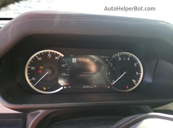 SALEK7EX3L2021764 2020 LAND ROVER DEFENDER Белый Вид щитка приборов