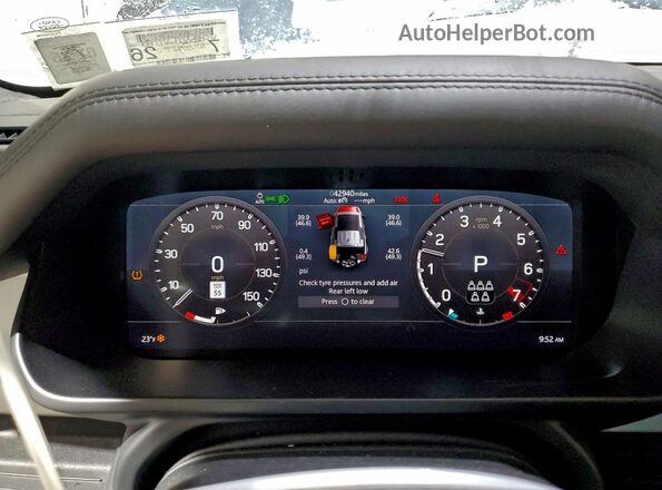 SALEPEEU6L2025125 2020 LAND ROVER DEFENDER Blue ხელსაწყოთა პანელის ხედი