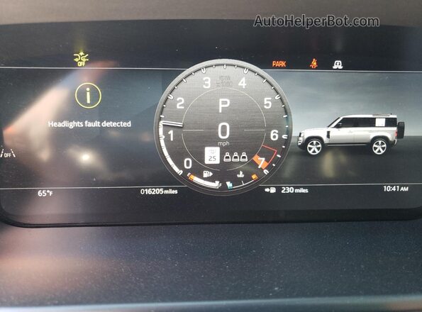 SALEPEFE2R2272173 2024 LAND ROVER DEFENDER Charcoal Widok zestawu wskaźników