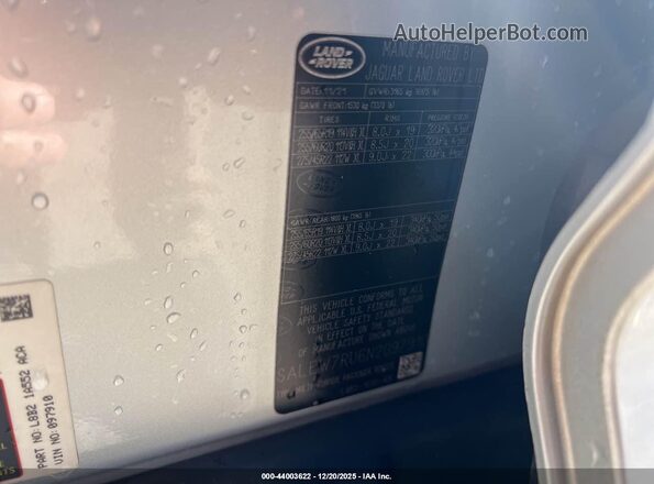 SALEW7RU6N2097910 2022 LAND ROVER DEFENDER Silver Widok komory silnika