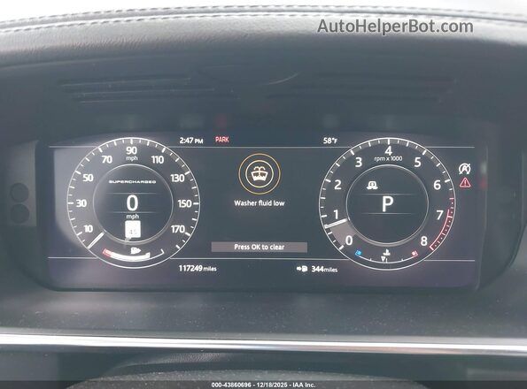 SALGS2RE5JA383134 2018 LAND ROVER RANGE ROVER Black Вид задніх сидінь