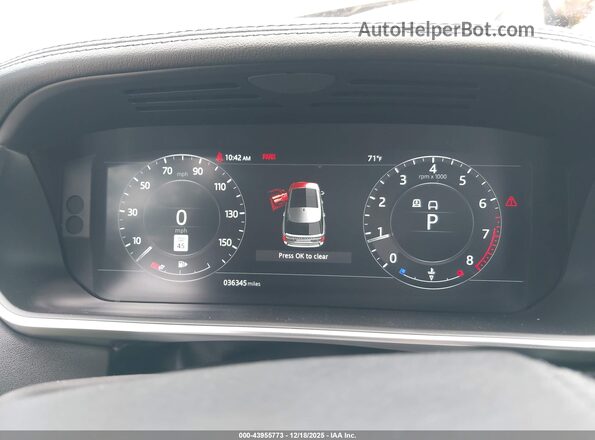 SALGS2RU0NA461588 2022 LAND ROVER RANGE ROVER Черный Вид задних сидений