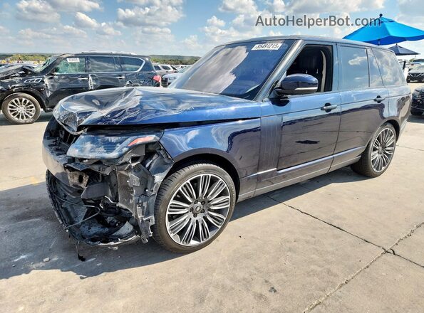 SALGS2RU1LA414325 2020 LAND ROVER RANGE Синий Передняя левая четверть