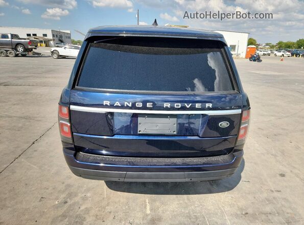 SALGS2RU1LA414325 2020 LAND ROVER RANGE Синий Вид сзади