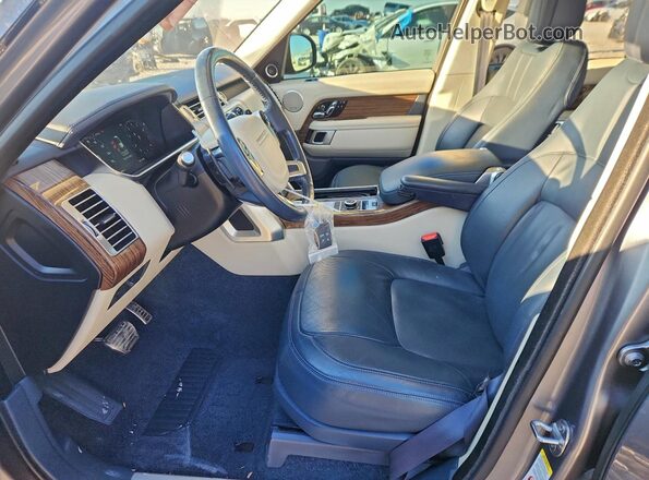 SALGS2SE9NA468378 2022 LAND ROVER RANGE Gray Vista interior delantera