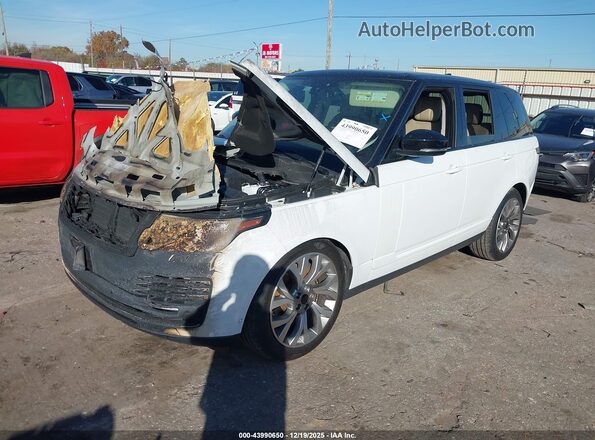 SALGS2SV7KA567499 2019 LAND ROVER RANGE ROVER White წინა მარცხენა ხედი სამი მეოთხედიდან