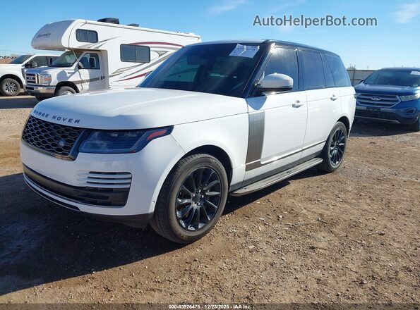 SALGS2SV8JA399791 2018 LAND ROVER RANGE ROVER White წინა მარცხენა ხედი სამი მეოთხედიდან