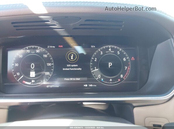 SALGS2SV8JA399791 2018 LAND ROVER RANGE ROVER White უკანა სავარძლების ხედი