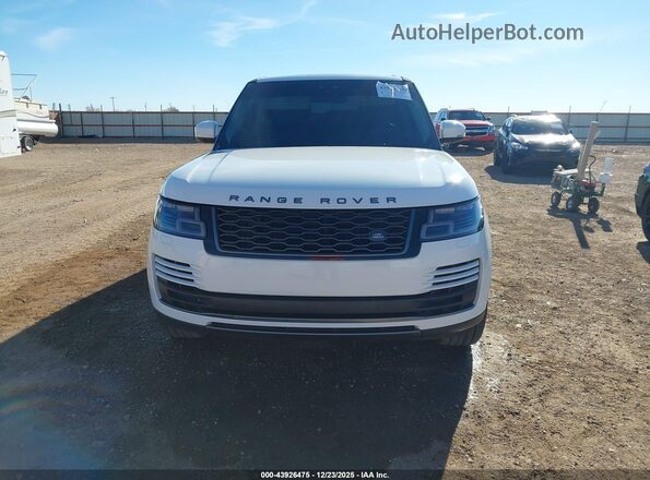 SALGS2SV8JA399791 2018 LAND ROVER RANGE ROVER White ხელსაწყოთა პანელის ხედი