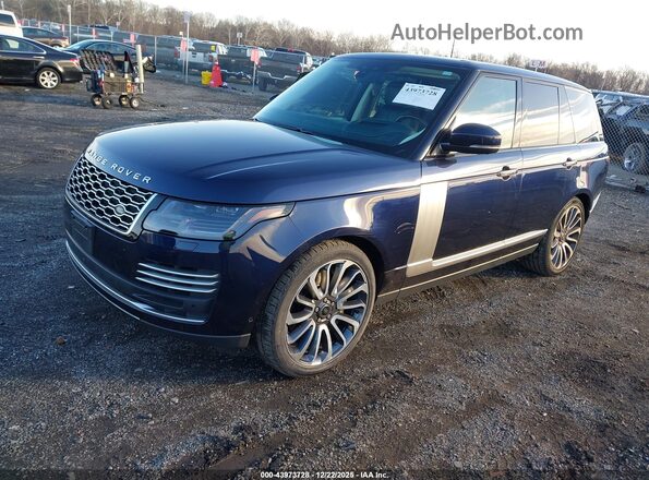 SALGV2REXJA508359 2018 LAND ROVER RANGE ROVER Dark Blue Przód lewy