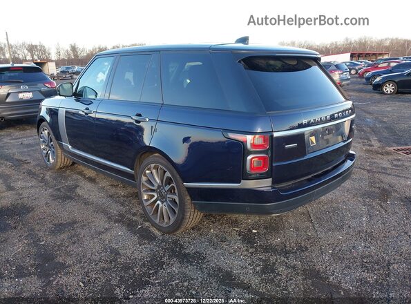 SALGV2REXJA508359 2018 LAND ROVER RANGE ROVER Dark Blue Tył lewy