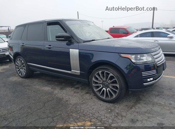 SALGV5FE2HA345402 2017 LAND ROVER RANGE ROVER Blue Delantero derecho