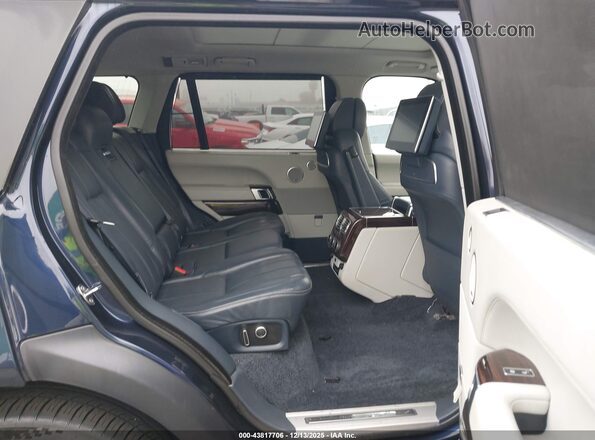 SALGV5FE2HA345402 2017 LAND ROVER RANGE ROVER Blue Vista de la etiqueta del VIN