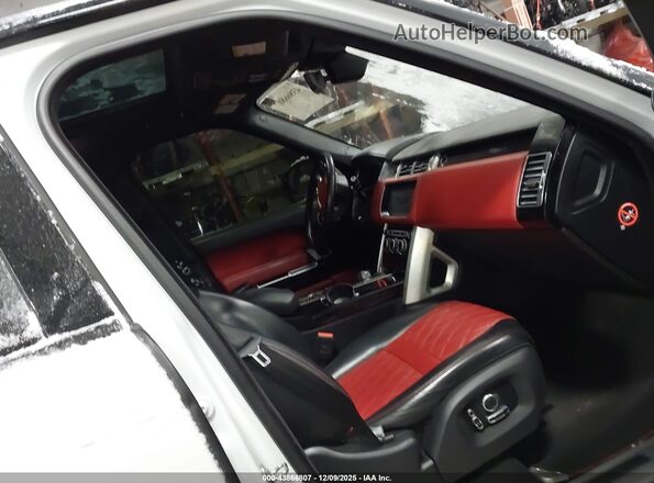SALGW2FE8HA335453 2017 LAND ROVER RANGE ROVER White Front interior view