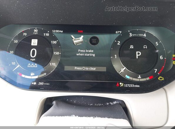 SALKP9E71PA031320 2023 LAND ROVER RANGE ROVER Белый 