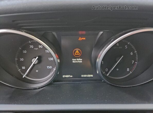 SALRHBBV6HA040361 2017 LAND ROVER DISCOVERY White Вид щитка приладів