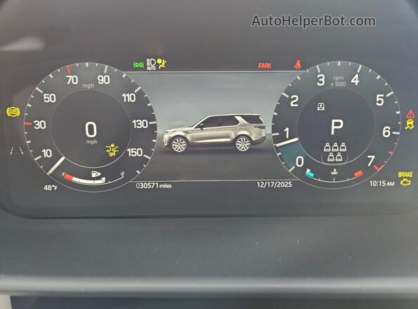 SALRJ2FX8S2504042 2025 LAND ROVER DISCOVERY Gray Вид щитка приладів