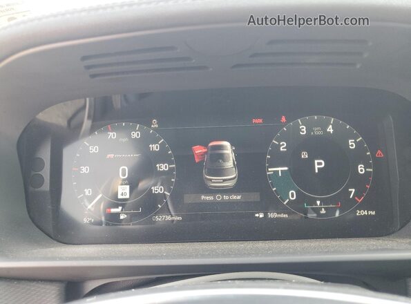 SALRT4EU7N2462352 2022 LAND ROVER DISCOVERY Silver Instrument cluster view