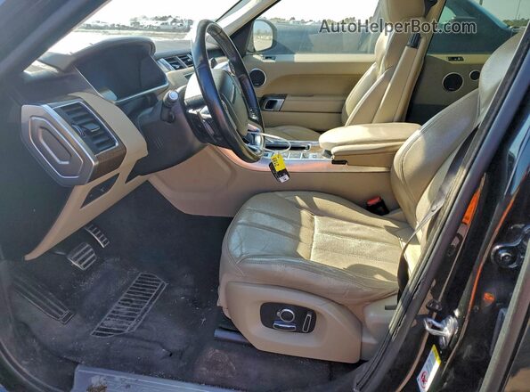 SALWR2EF7GA101462 2016 LAND ROVER RANGE Black Вид салону спереду