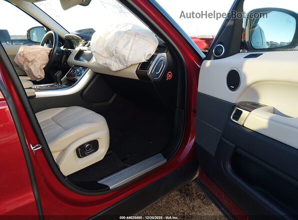 SALWR2FVXHA136262 2017 LAND ROVER RANGE ROVER SPORT Red Widok wnętrza z przodu