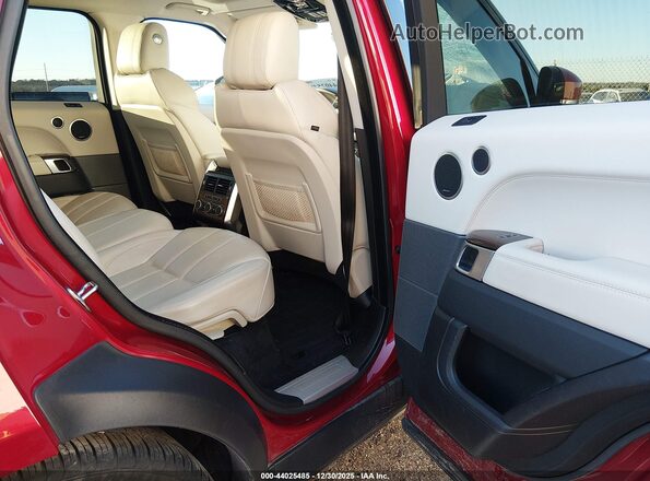 SALWR2FVXHA136262 2017 LAND ROVER RANGE ROVER SPORT Red Widok naklejki z numerem VIN