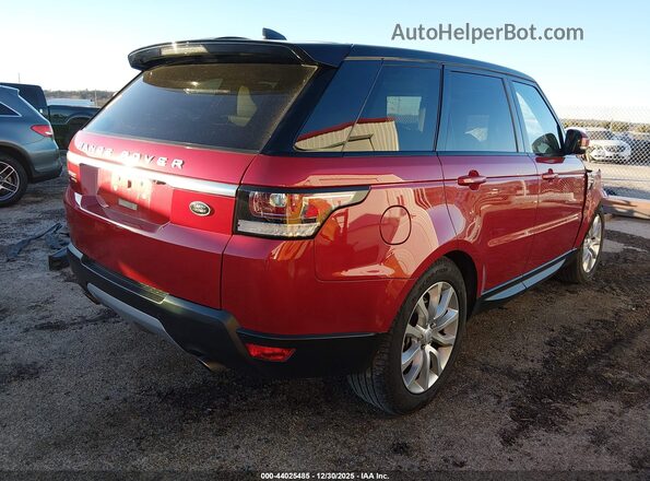SALWR2FVXHA136262 2017 LAND ROVER RANGE ROVER SPORT Red Tył prawy