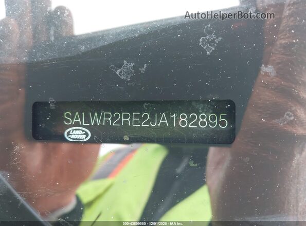 SALWR2RE2JA182895 2018 LAND ROVER RANGE ROVER SPORT Серый Вид подкапотного пространства
