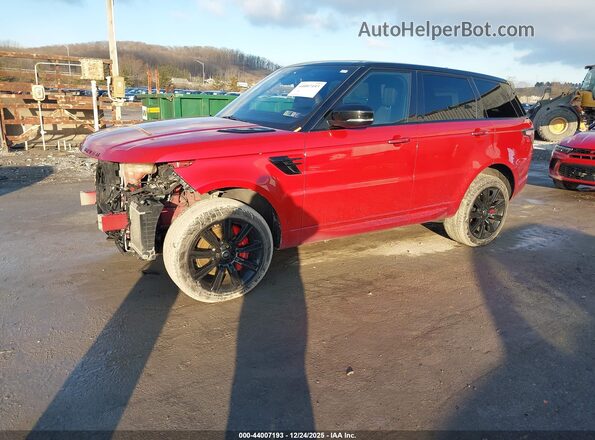 SALWS2SU0KA866660 2019 LAND ROVER RANGE ROVER SPORT Красный Передняя левая четверть