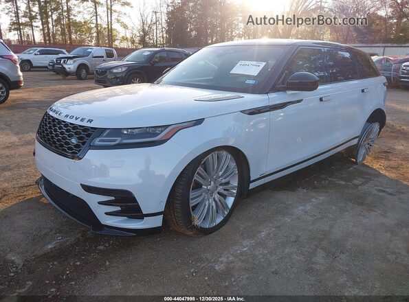 SALYT2EU2MA314968 2021 LAND ROVER RANGE ROVER VELAR Белый Передняя левая четверть