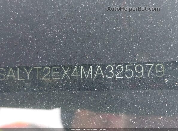 SALYT2EX4MA325979 2021 LAND ROVER RANGE ROVER VELAR Черный Вид подкапотного пространства