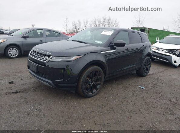 SALZP2FXXLH077637 2020 LAND ROVER RANGE ROVER EVOQUE Black Առջևի ձախ երեք քառորդ տեսարան