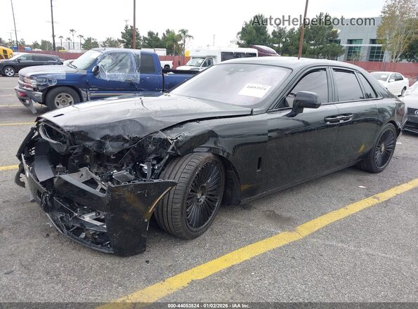 SCATV0C00NU213029 2022 ROLLS-ROYCE GHOST Black წინა მარცხენა ხედი სამი მეოთხედიდან