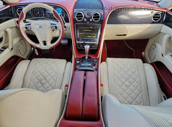 SCBEJ9ZA2JC067754 2018 BENTLEY OTHER Burgundy Widok deski rozdzielczej