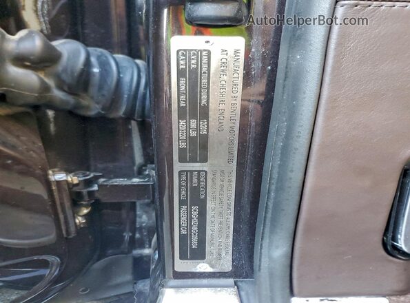 SCBGH3ZA8GC056834 2016 BENTLEY OTHER Brown Vista del compartimento del motor