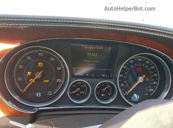 SCBGH3ZA8GC056834 2016 BENTLEY OTHER Brown Vista del cuadro de instrumentos
