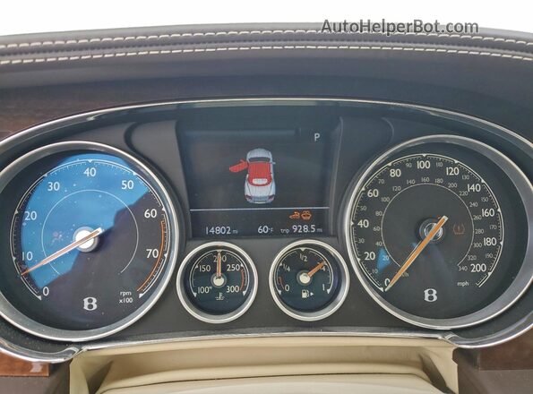 SCBGT3ZA2GC054995 2016 BENTLEY OTHER Beige Vista del cuadro de instrumentos