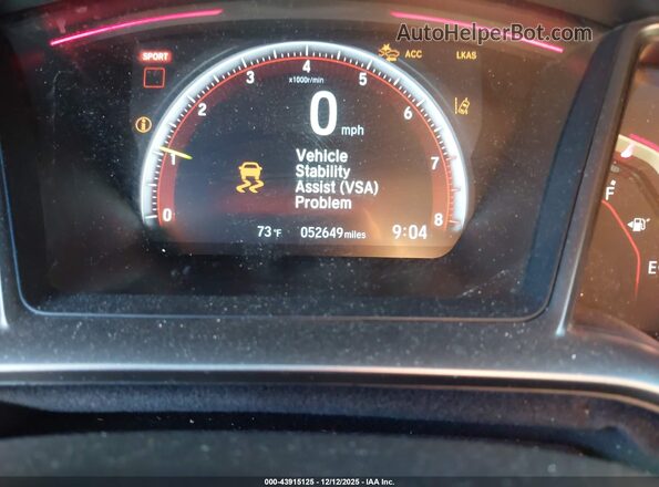 SHHFK8G76MU201638 2021 HONDA CIVIC TYPE R Red Widok tylnych siedzeń