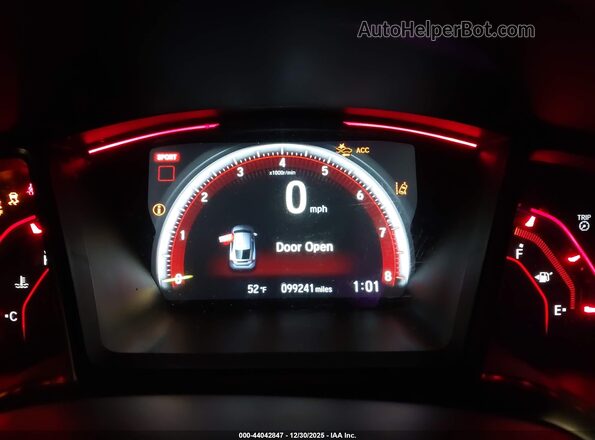 SHHFK8G77LU200643 2020 HONDA CIVIC TYPE R Белый Вид задних сидений