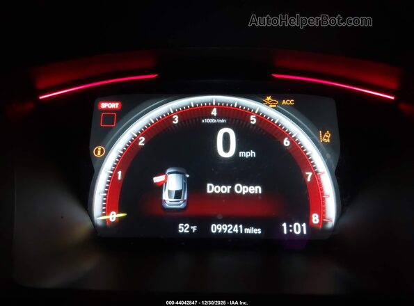 SHHFK8G77LU200643 2020 HONDA CIVIC TYPE R Белый 