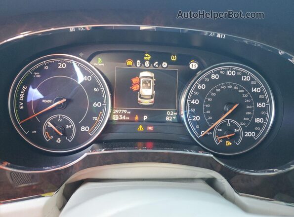 SJAAJ2ZV4LC027640 2020 BENTLEY BENTAYGA White Widok zestawu wskaźników