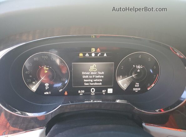 SJAAM2ZV3MC032885 2021 BENTLEY BENTAYGA Белый Вид щитка приборов