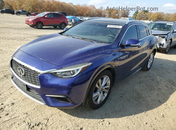 SJKCH5CP4KA008530 2019 INFINITI QX30 Blue Tył lewy