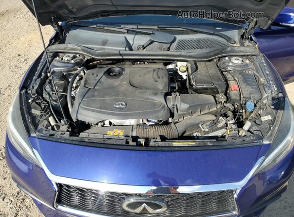 SJKCH5CP4KA008530 2019 INFINITI QX30 Blue Widok naklejki z numerem VIN