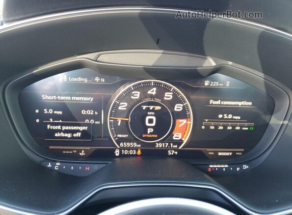 TRUC1AFV9G1029669 2016 AUDI TT Blue Widok zestawu wskaźników