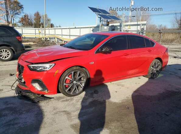 W04GS6SS2J1129261 2018 BUICK REGAL Red წინა მარცხენა ხედი სამი მეოთხედიდან