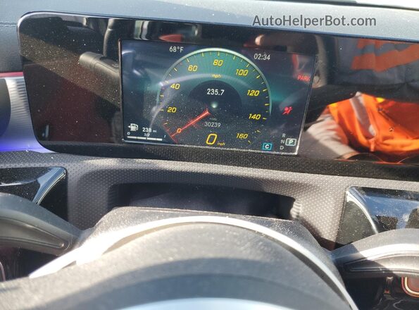 W1K3G4EB2NJ341448 2022 MERCEDES-BENZ A Черный Вид щитка приборов