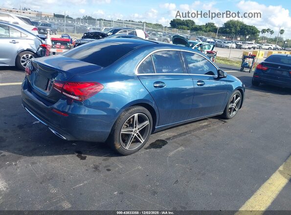 W1K3G4EBXMJ319759 2021 MERCEDES-BENZ A 220 Blue Trasero derecho
